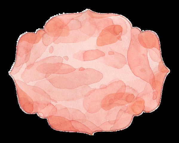 淡粉色花朵透明装饰图案