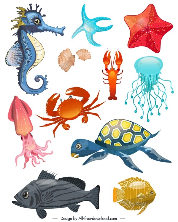 11款创意海洋动物设计