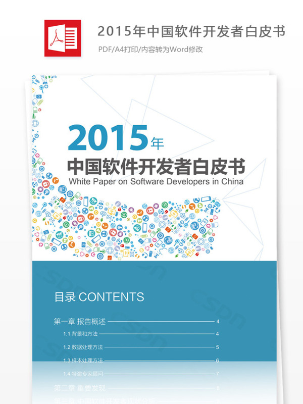 2015年中国软件开发者
