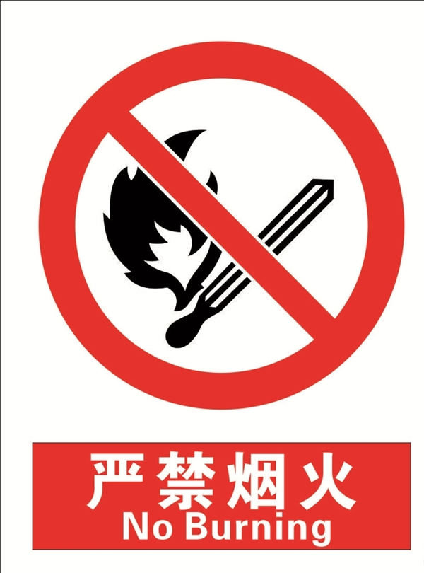 安全禁止标识牌禁止烟火