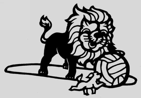 狮子刷球剪纸