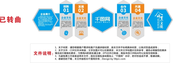 大型3D立体蓝色商务企业文化墙企业形象墙