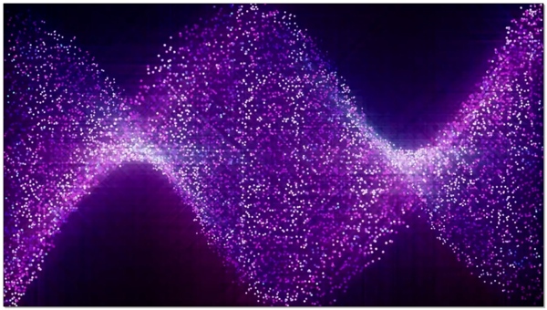 紫色光粒子带酷炫动态视频素材