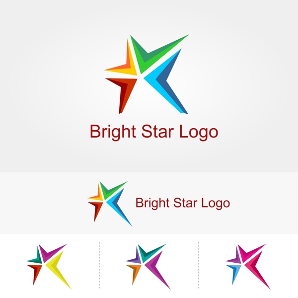 彩色星星标志Logo