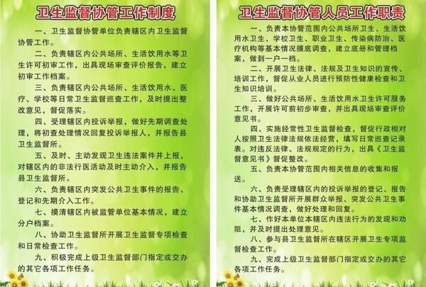 医院卫生监督协管工作制度职责图片