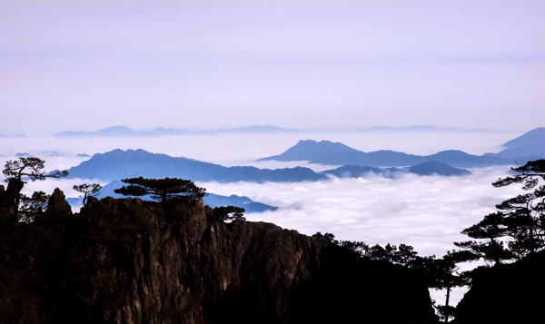 安徽黄山云海风景