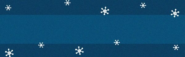 蓝色手绘圣诞风格banner海报背景