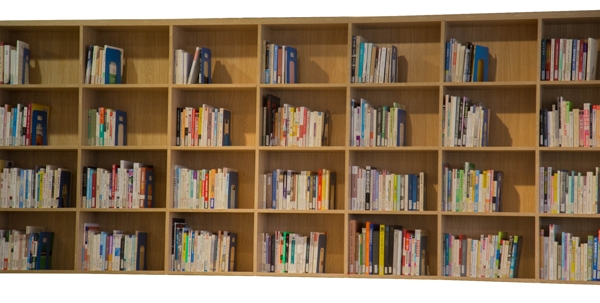 图书馆美式实木书架