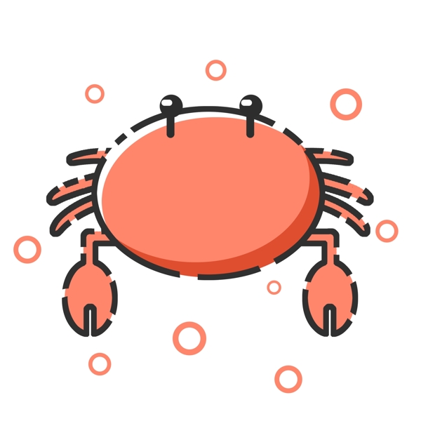 MBE风格红色螃蟹