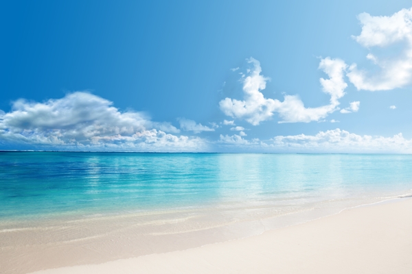 天之镜蓝天海滩