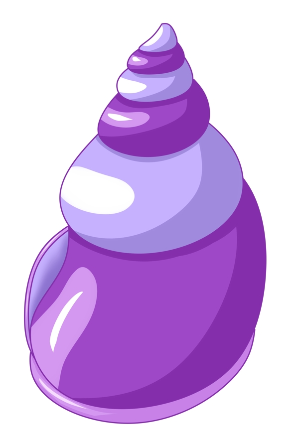紫色海螺图案