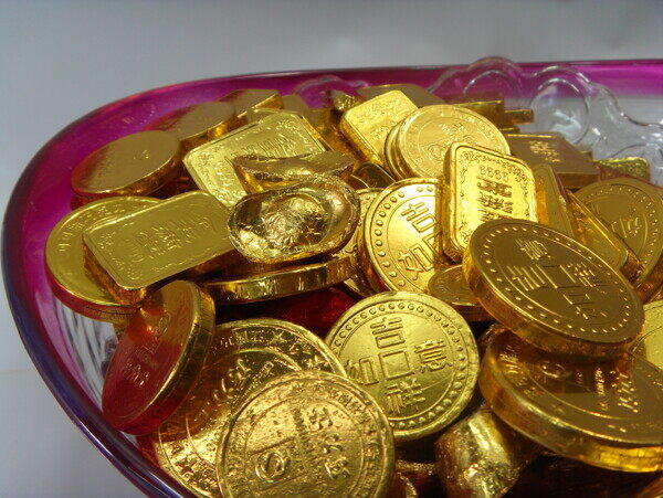 金币巧克力糖果图片