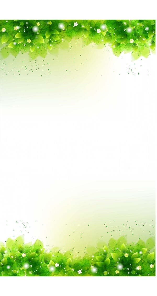 绿色梦幻展板图片