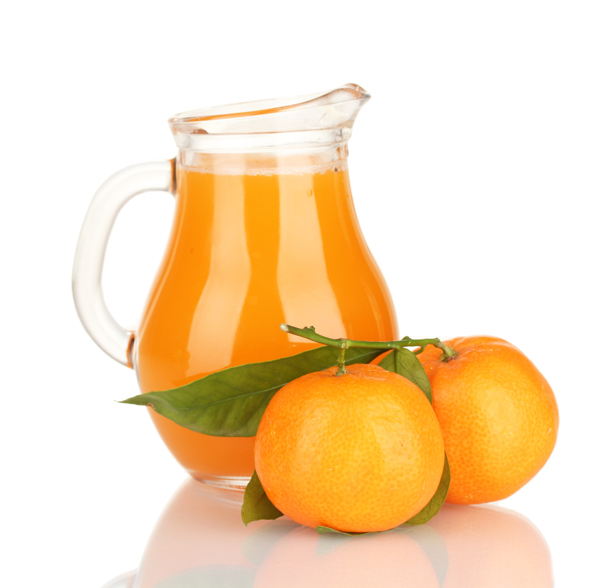橙汁饮料与橙子图片