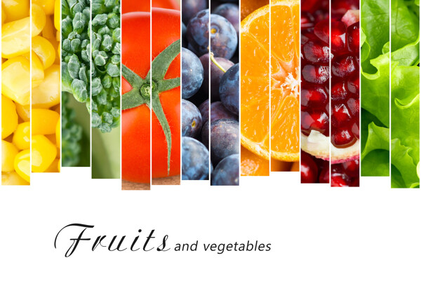 新鲜蔬菜水果背景图片