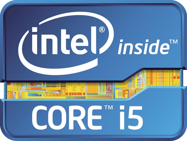 Intel酷睿i5矢量LOGO