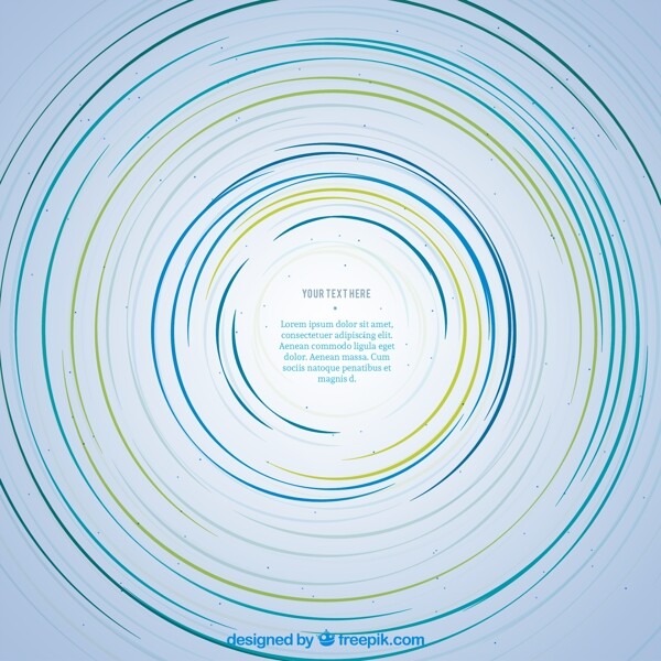 蓝色螺旋圆环背景矢量素材