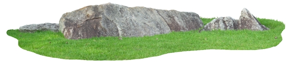 草地石头