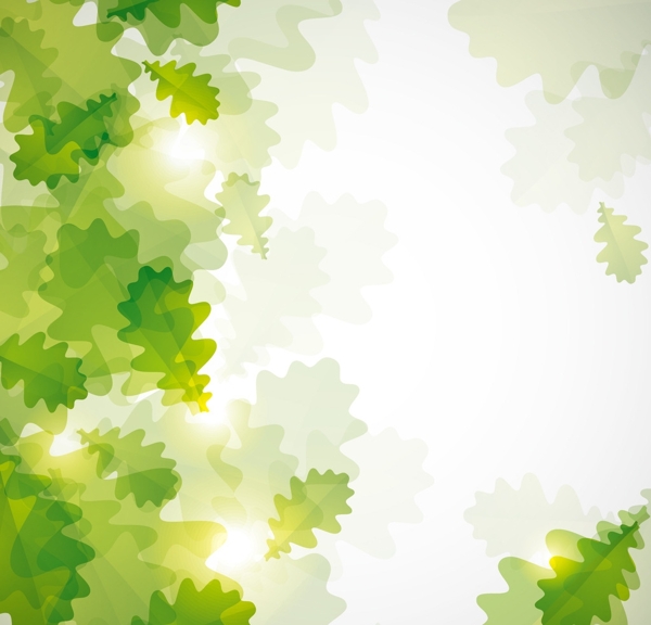 绿色树叶底纹背景图片