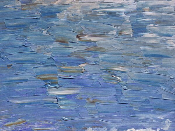 抽象油画背景波浪图片