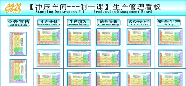 生产管理看板图片