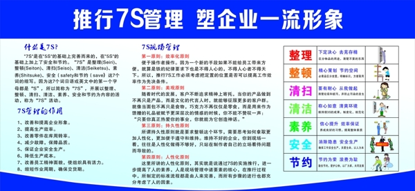 推行7S管理