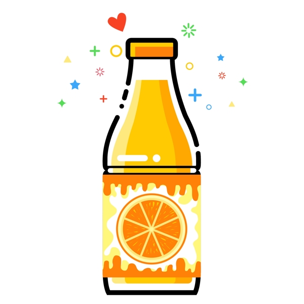 塑料瓶装橙汁