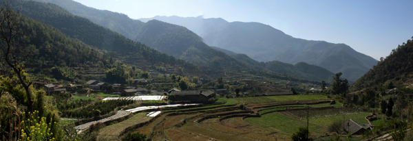 山村米易县宁华茅坪沟图片