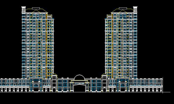 高层住宅楼建筑CAD图