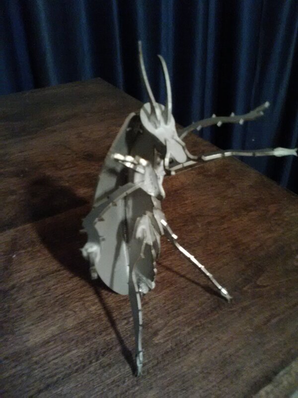 蟑螂棕榈虫木工艺难题的虫子3D模型拼图钣金metalcraftdesign
