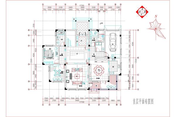 某市整套欧式住宅别墅施工设计图17x13