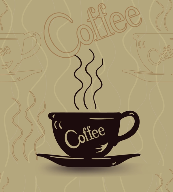 矢量咖啡元素图片背景素材