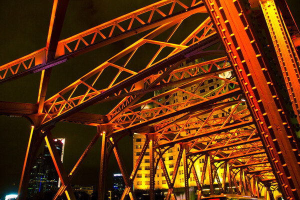 上海夜景长桥图片