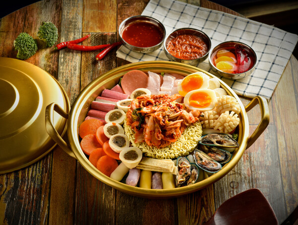 韩国料理海鲜锅