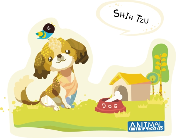 韩国可爱动物乐园插画23