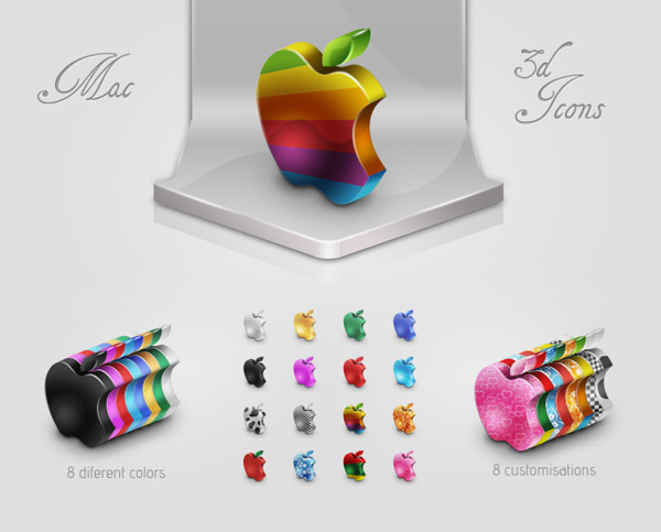 16丰富多彩的MAC苹果图标