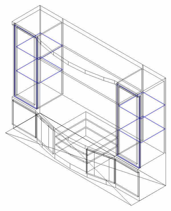 小型家用电视柜