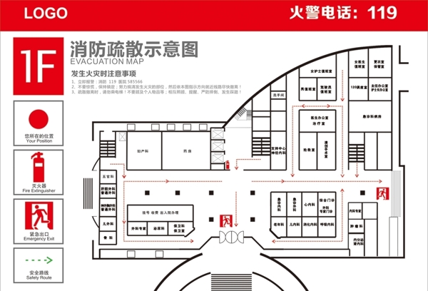 消防疏散图