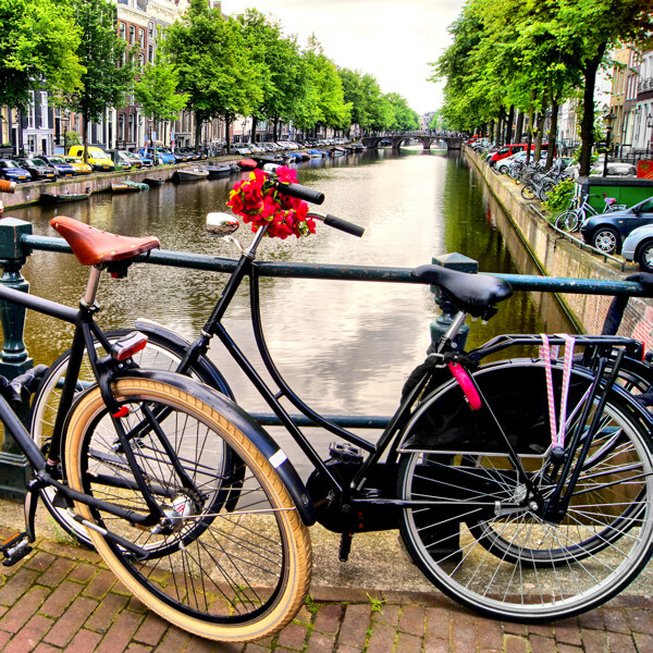 阿姆斯特丹运河风景图片