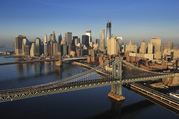 城市里的桥梁风景图片