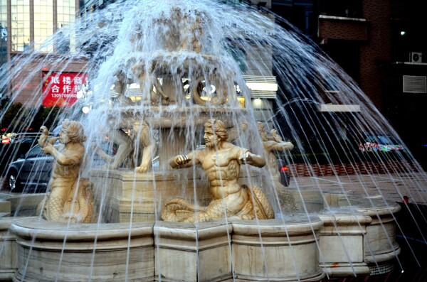 欧式喷泉雕塑图片