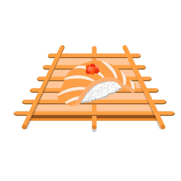 手绘矢量野炊日本寿司