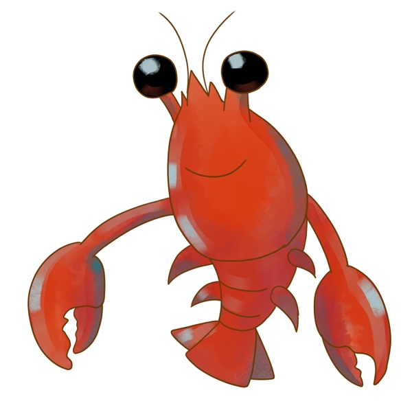 红色的小龙虾插图