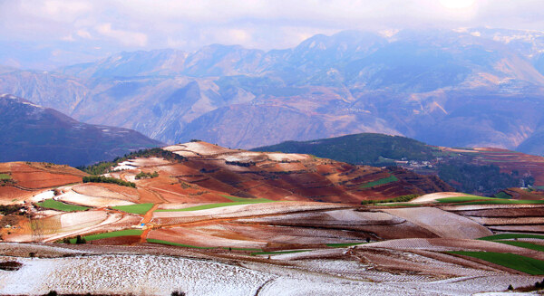 云南东川红土地风景