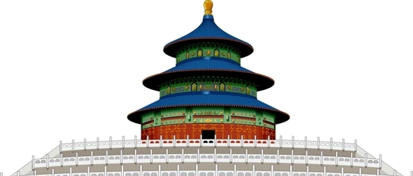 北京天坛故宫建筑设计素材