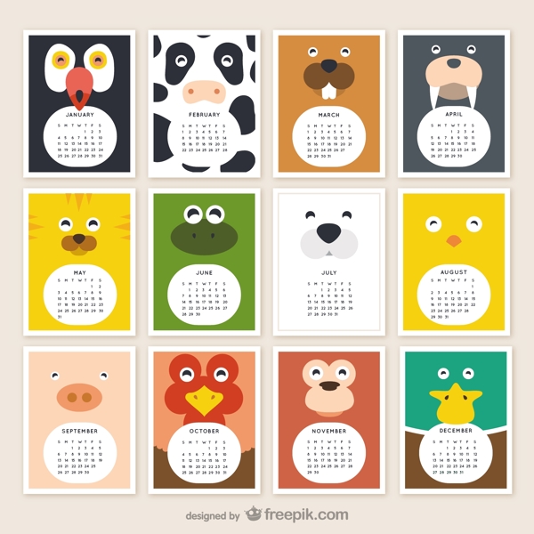 动物日历2015