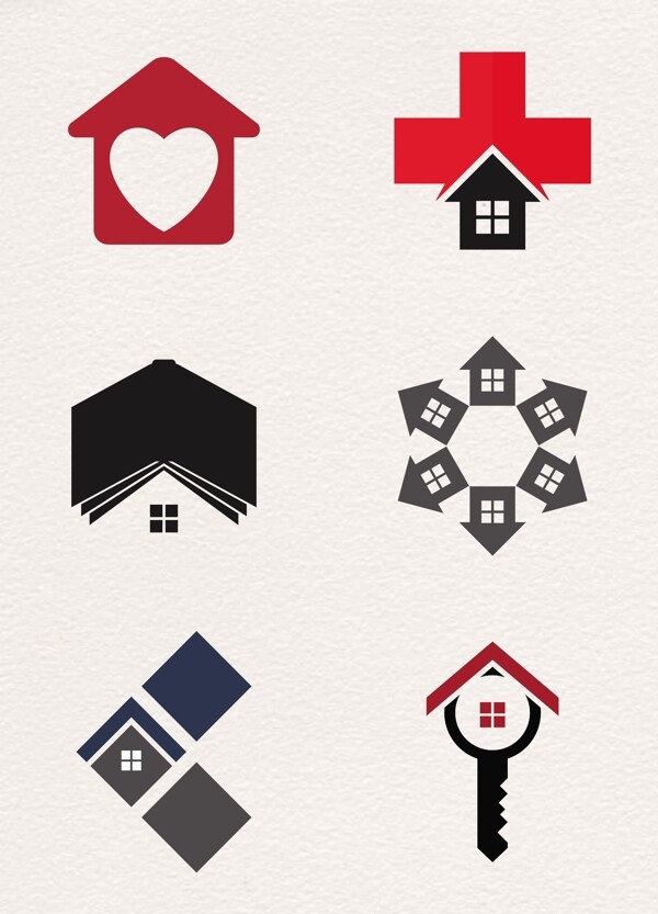 创意房屋房地产logo设计素材