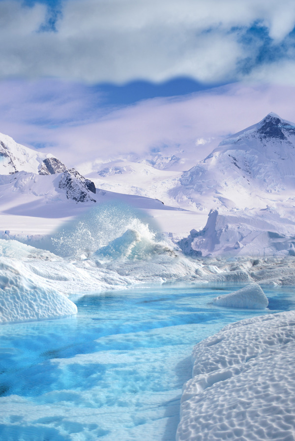 冰天雪地背景