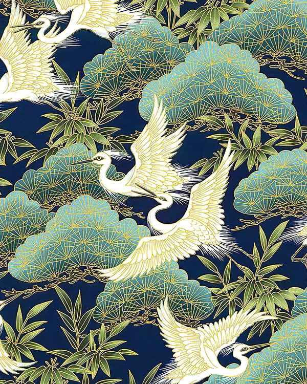 日式松树装饰画