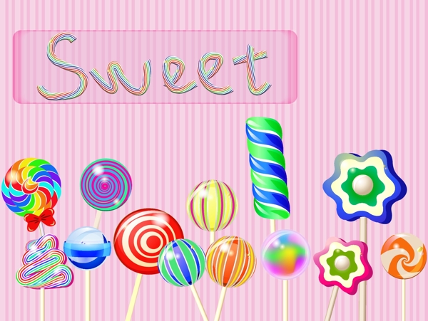 糖果sweet背景海报